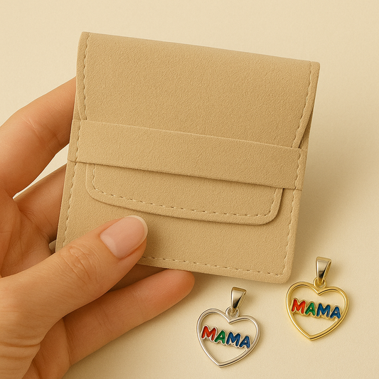 Colgante Corazón Colores "MAMA" (sin cadena)