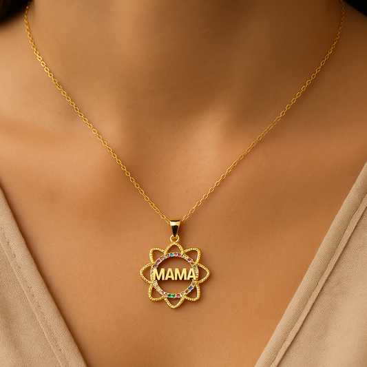 Colgante Circulo Hondas "MAMA"