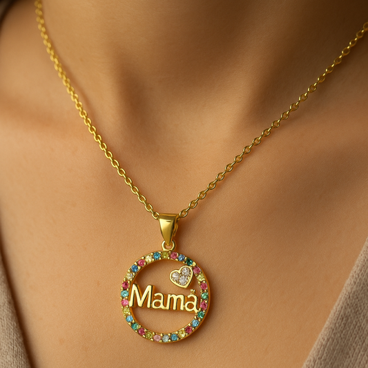 Colgante Circulo Colores "MAMA"